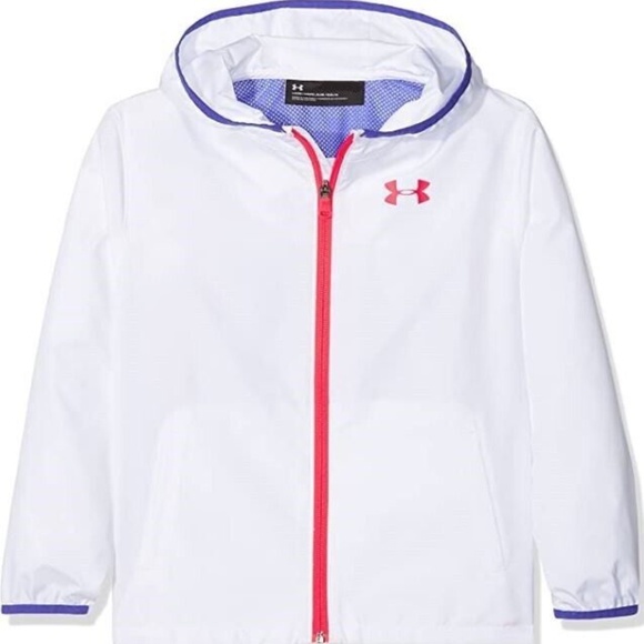 Under Armour Girl's Youth Windbreaker Jacket - Picture 6 of 6